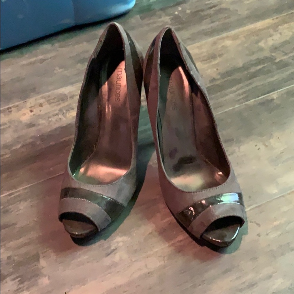 Maurices grey heels